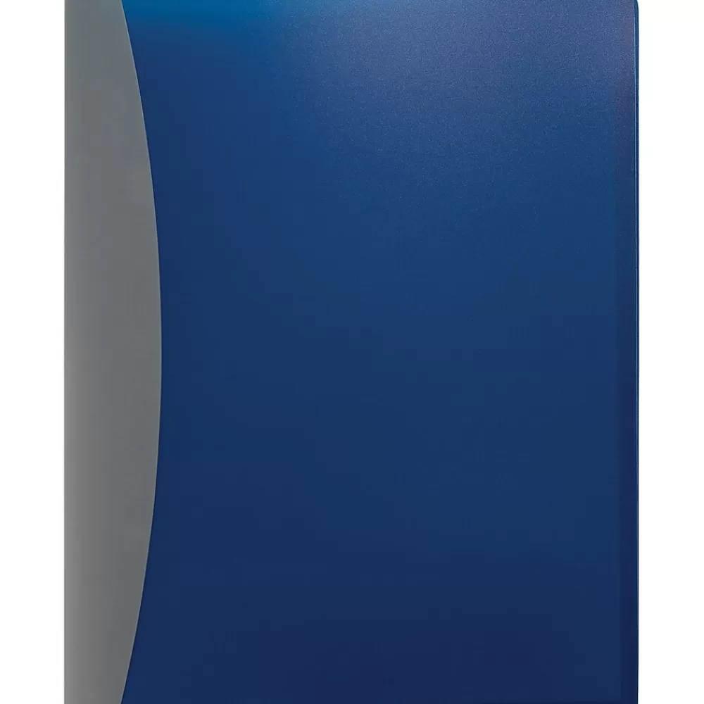 ACCO Pocket Folders<2 Pocket Plastic Presentation Folder, Blue (GBC21538)