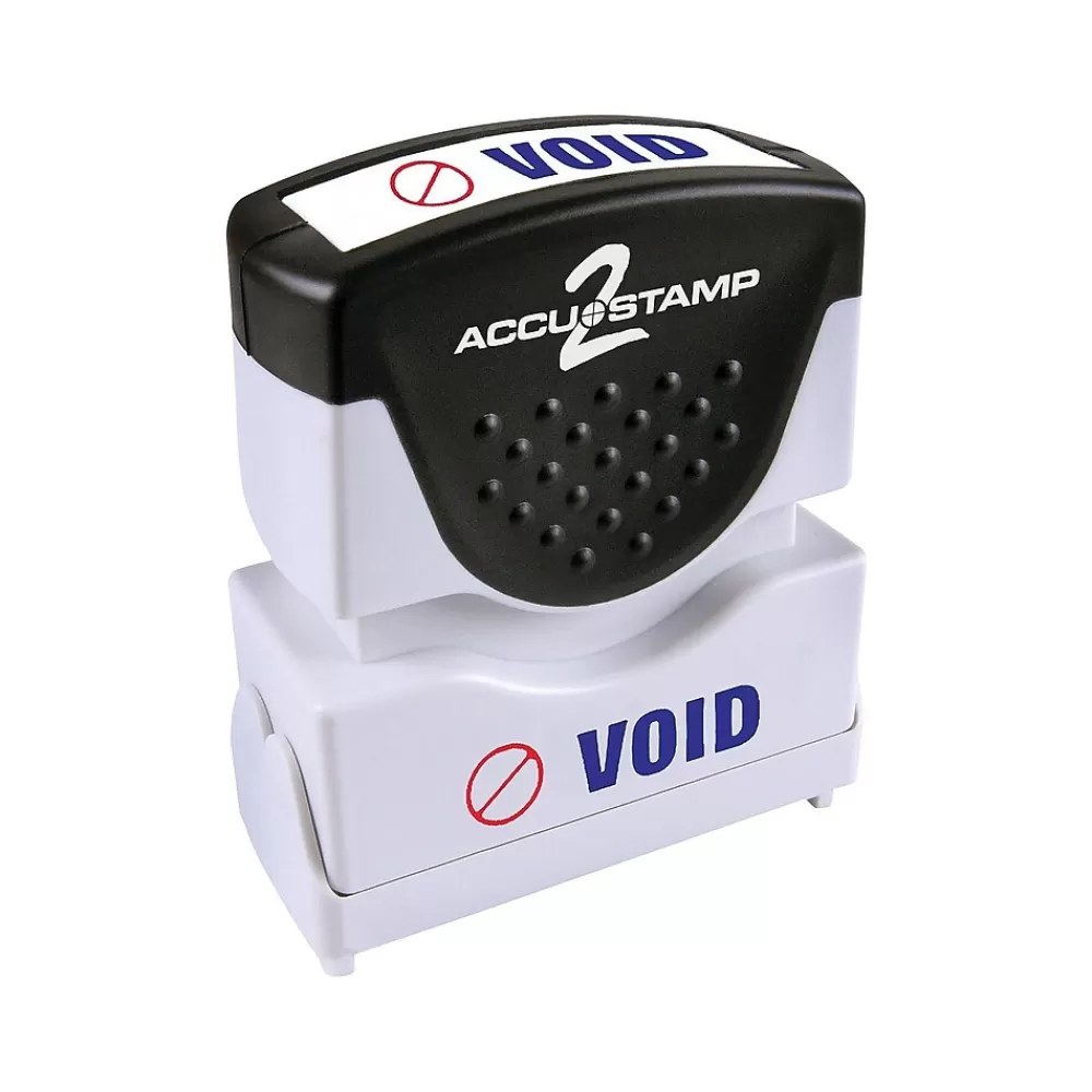 Accu-Stamp Stamps & Stamp Pads<2 Pre-Inked Stamp, VOID, Blue and Red Inks (035539)