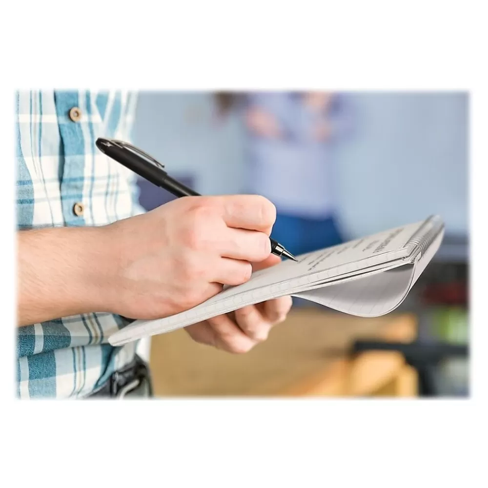 Ampad Notepads<Earthwise Reporter's Notepads, 4" x 8", Gregg Ruled, White, 70 Sheets/Pad, 12 Pads/Pack (TOP25-280R)