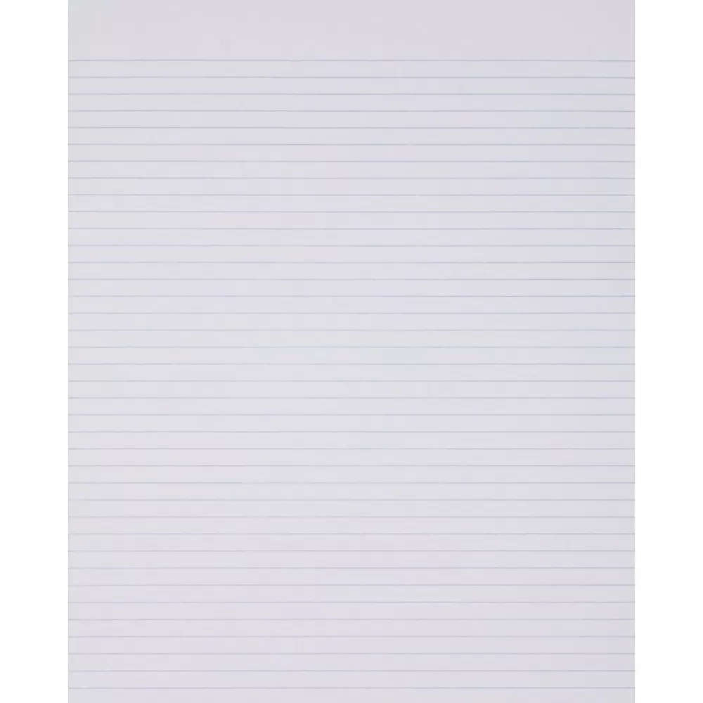 Ampad Notepads<Evidence, 8-1/2" x 11", White, Glue-Top Writing Pad, Narrow Ruled, Dozen (21-118)