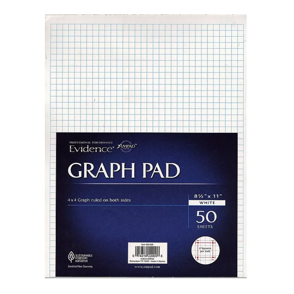 Ampad Notepads<Evidence Quad Pads 4 X 4 [Pack Of 5] (5PK-22-000)