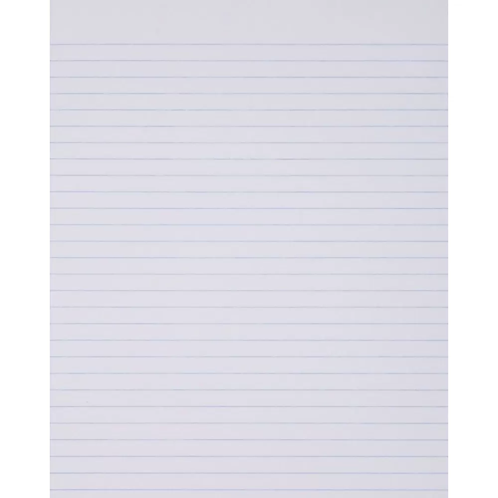 Ampad Notepads<Glue Top Ruled Pads, Wide Rule, Letter Size, White, 50-Sheet Pads/Pack, Dozen (21-112)