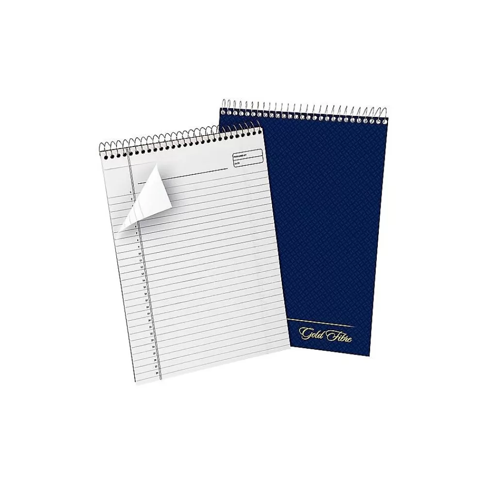 Ampad Notepads<Gold Fibre Designer Series Notepad, 8.5" x 11.75", Wide, White, 70 Sheets/Pad (20-815)