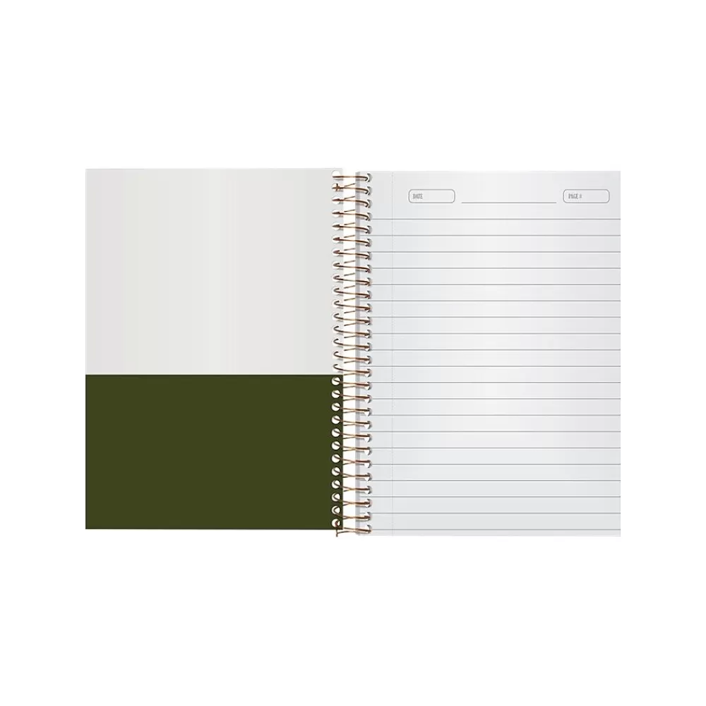 Ampad Subject Notebooks<Gold Fibre Subject Notebooks, 5" x 7", College Ruled, 100 Sheets, Green (20-801R)