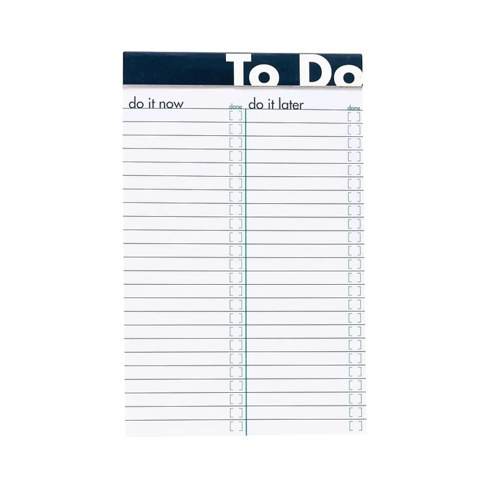 Ampad Notepads<To Do Notepad, 5" x 8", Wide Ruled, Assorted Colors, 50 Sheets/Pad (20-001)