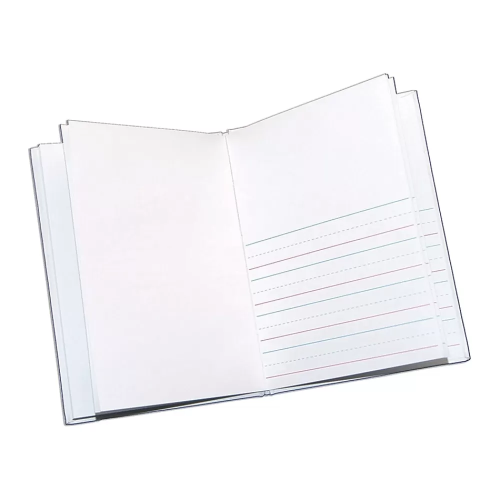 Ashley Journals<Hardcover Journal, Primary Ruled and Blank, White, 28 Pages, 12/Bundle (ASH10701-12)