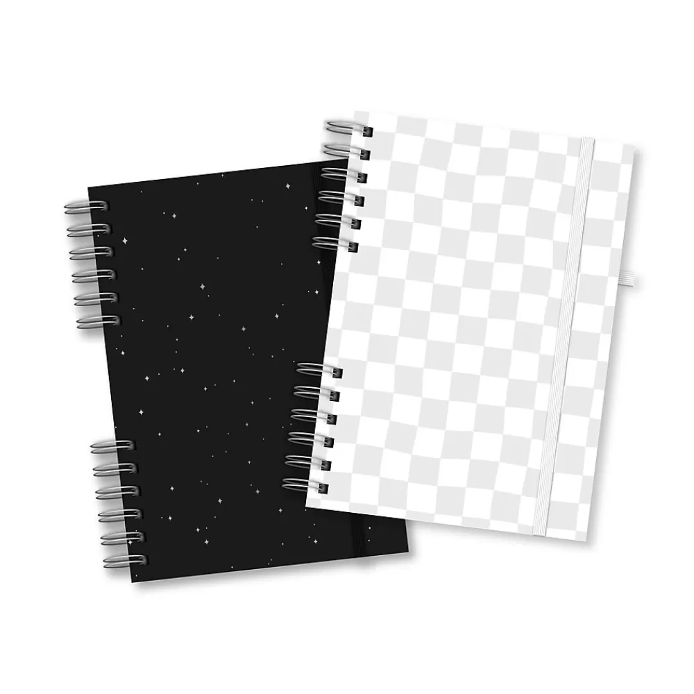 Astrobrights Journals<Twin Wire Journal, 6.5" x 8.25", Assorted Colors, 180 Pages, 2/Pack (91556)