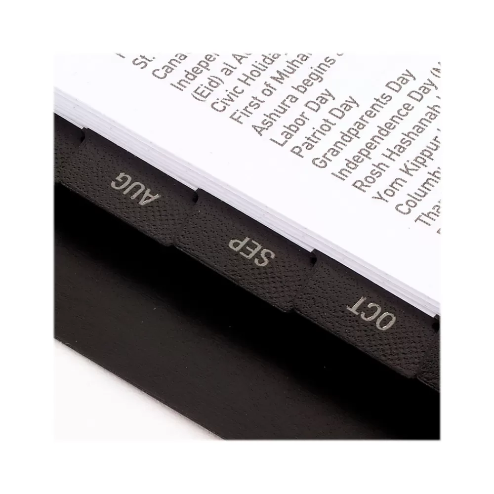 AT-A-GLANCE Academic Planners<2024-2025 Contemporary 9" x 11" Academic Monthly Planner, Faux Leather Cover, Black (70-074X-05-25)