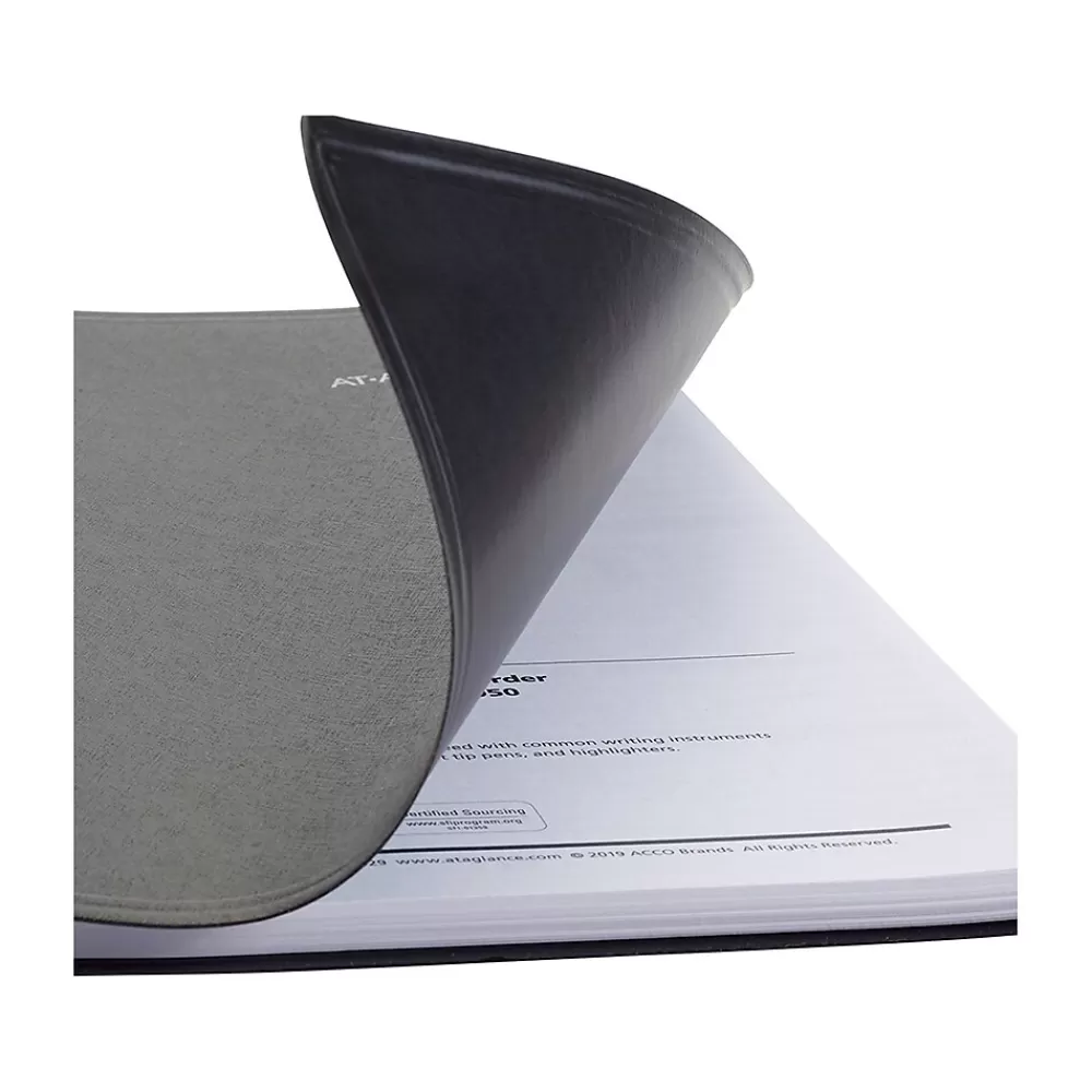 AT-A-GLANCE 2025 Planners<2025 DayMinder 8" x 12" Monthly Planner, Faux Leather Cover, Black (G470-00-25)