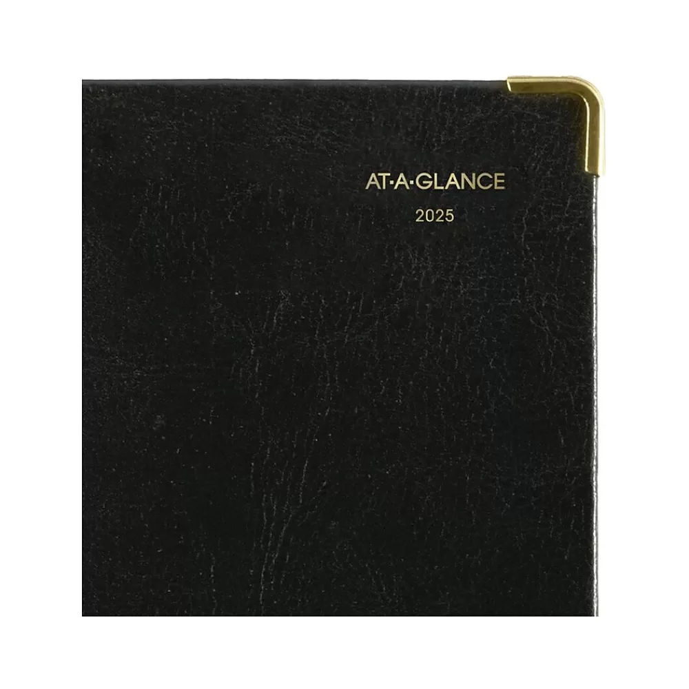 AT-A-GLANCE Journals<Fine Pocket Hardcover Diary, 3" x 5", Ruled, Black (70-1111-05-25)