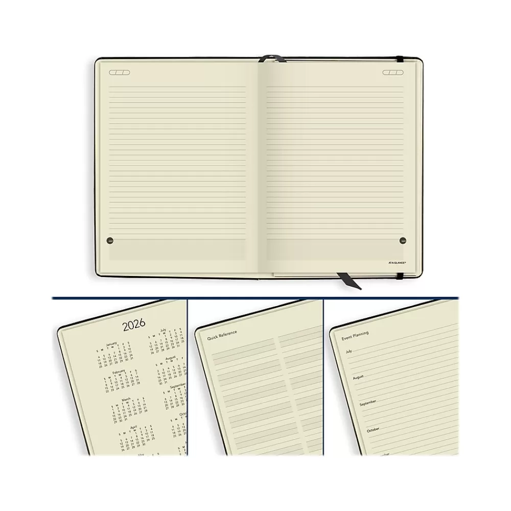 AT-A-GLANCE Academic Planners<2024-2025 Plan. Write. Remember. 7.5" x 10" Academic Weekly & Monthly Appointment Book, Paperboard Cover, Black