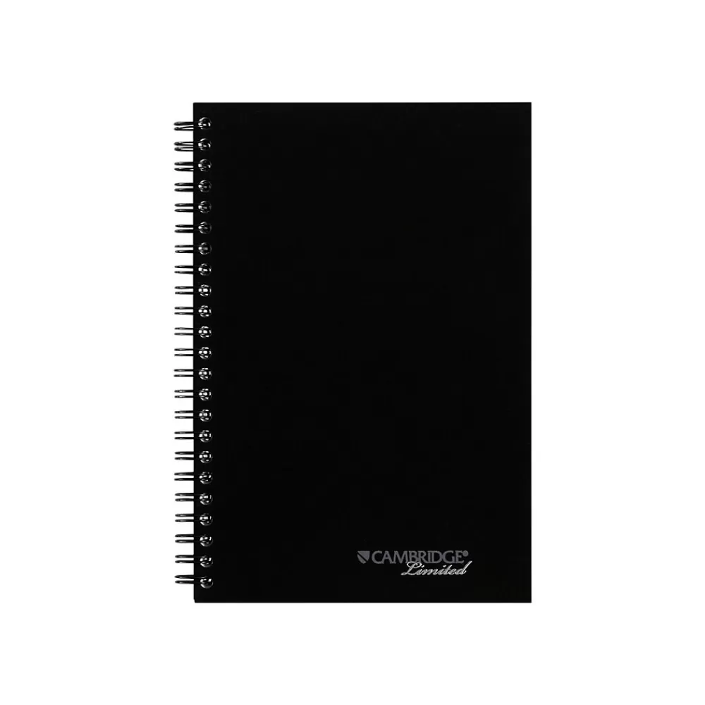AT-A-GLANCE Notebooks<Professional Notebooks, 5" x 8", College Ruled, 80 Sheets, Black (06096)