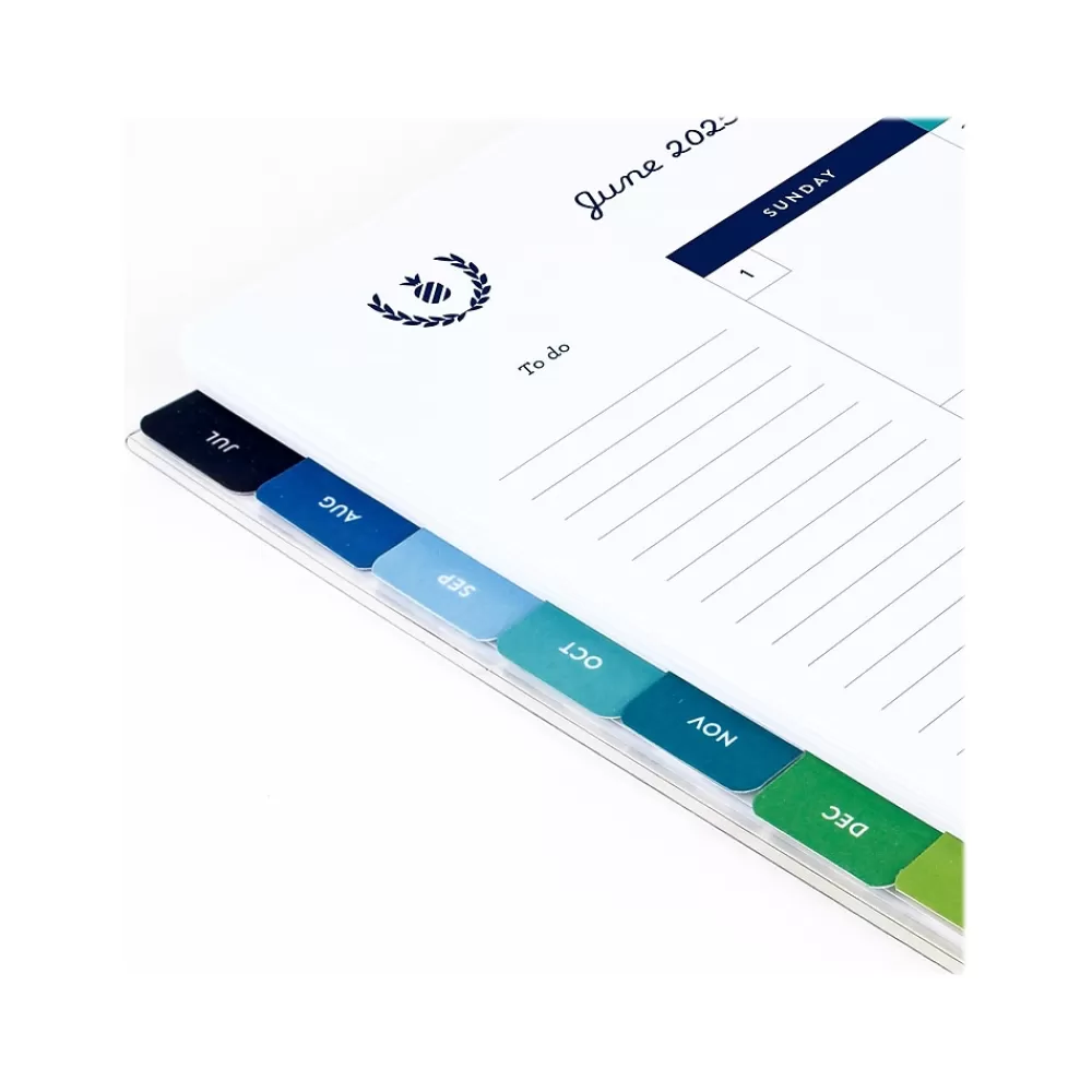 AT-A-GLANCE Academic Planners<2024-2025 Simplified by Emily Ley Gingham 8.5" x 11" Academic Weekly & Monthly Planner, Blue/White (EL26-901A-25)