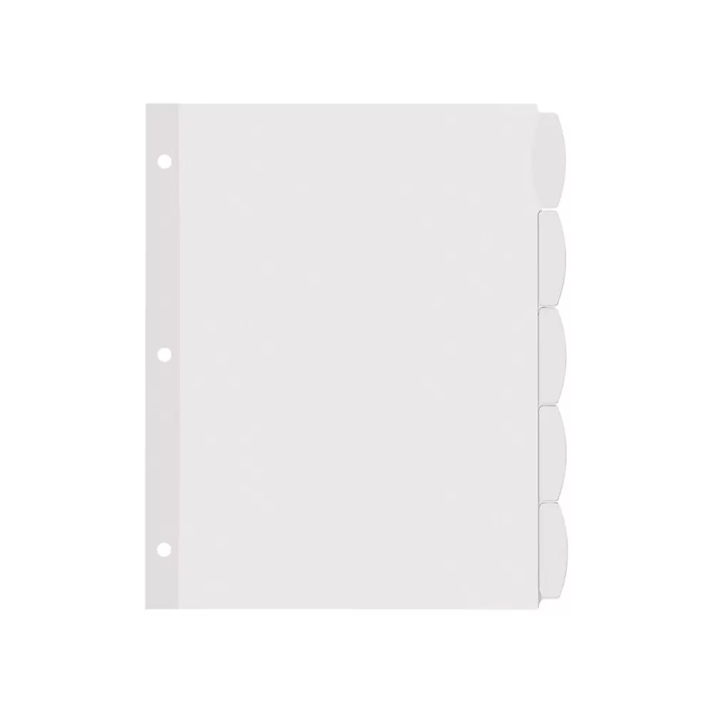 Avery Dividers<Big Tab Printable Paper Dividers with White Labels, 5 Tabs, 4 Sets/Pack (11432)