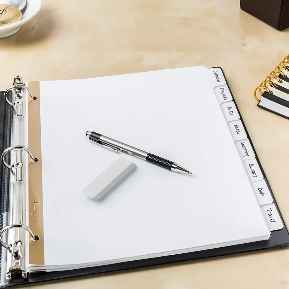 Avery Dividers<Big Tab Write & Erase Paper Dividers, 8 Tab, White, 48 Sets/Carton (23078CT)