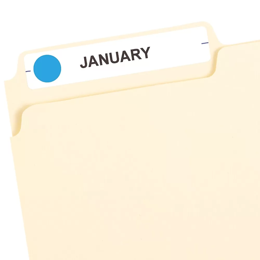Avery Labels<Color-Coding Labels, 1/2 " Dia, Light Blue, Non-Printable, 840 Labels/Pack (5050)
