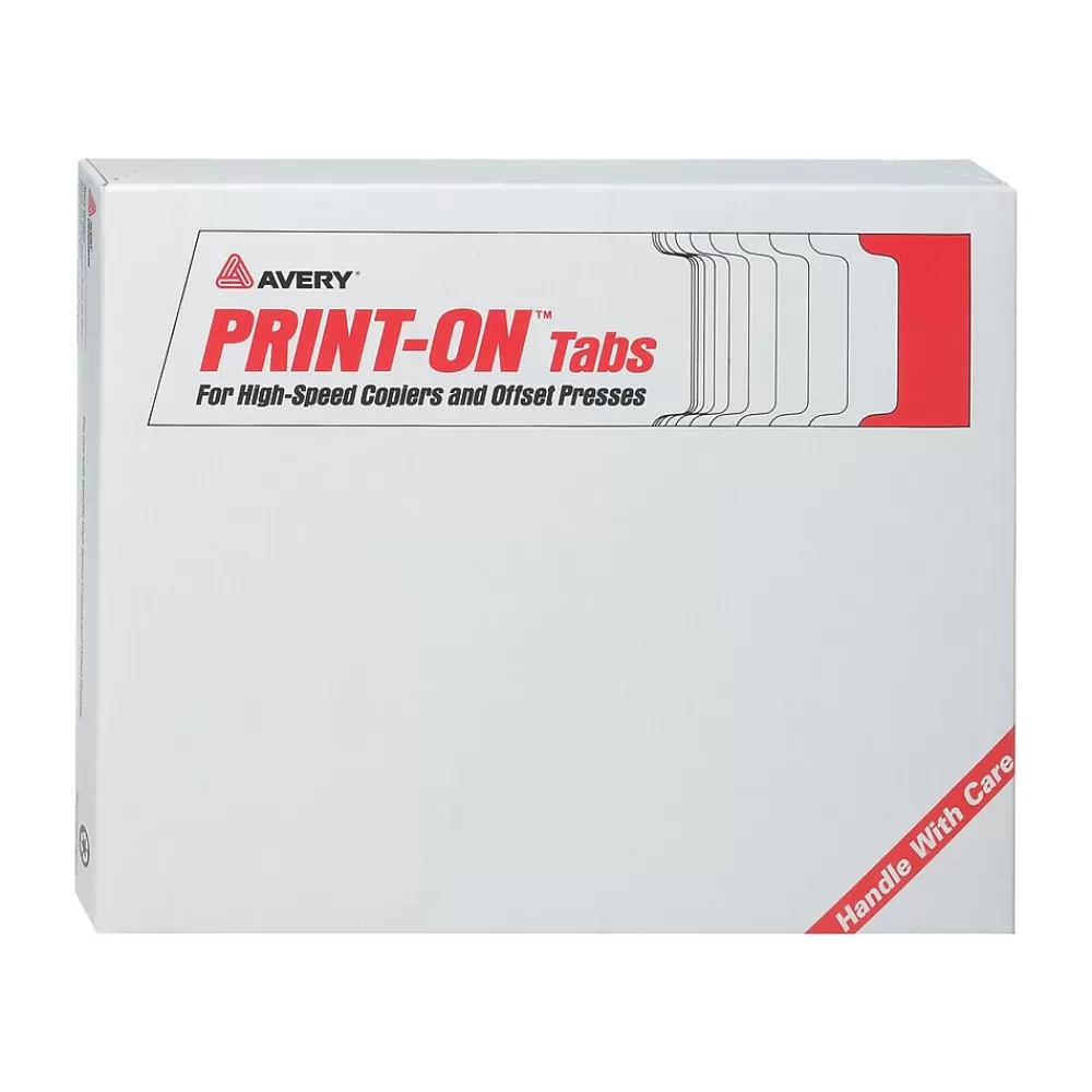 Avery Dividers<Copier Tab Dividers, Unpunched, 5 Tab, White, 30 Sets/Box (20405)