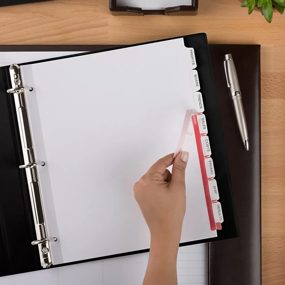 Avery Dividers<Index Maker Extra-Wide Paper Dividers with Print & Apply Label Sheets, 8 Tabs, White, 5 Sets/Pack (AVE11441)