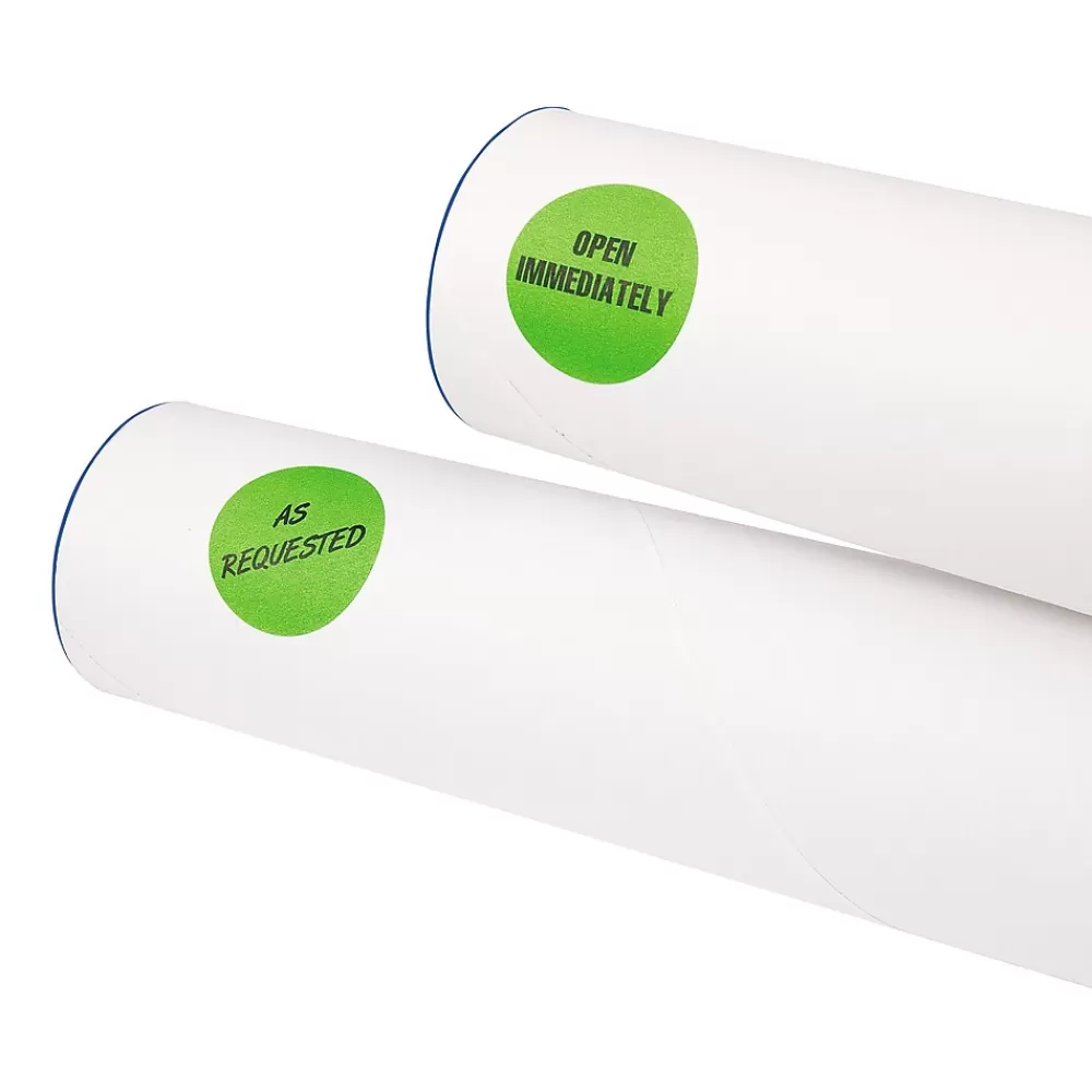 Avery Labels<Laser Color Coding Labels, 1 1/4" Dia., Neon Green, 8/Sheet, 50 Sheets/Pack (5498)