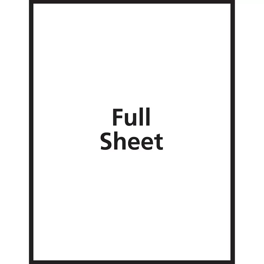 Avery Labels<Laser/Inkjet Multipurpose Printable Sticker Project Paper, 8.5" x 11", Glossy Clear, 7 Stickers/Pack (4397)