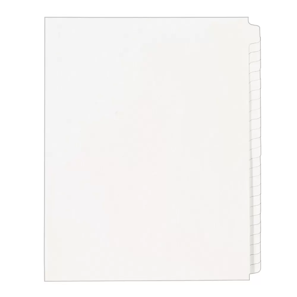 Avery Dividers<Legal Blank Paper Dividers, White Unlaminated Tabs, Letter Size, 25/Pack (11949)