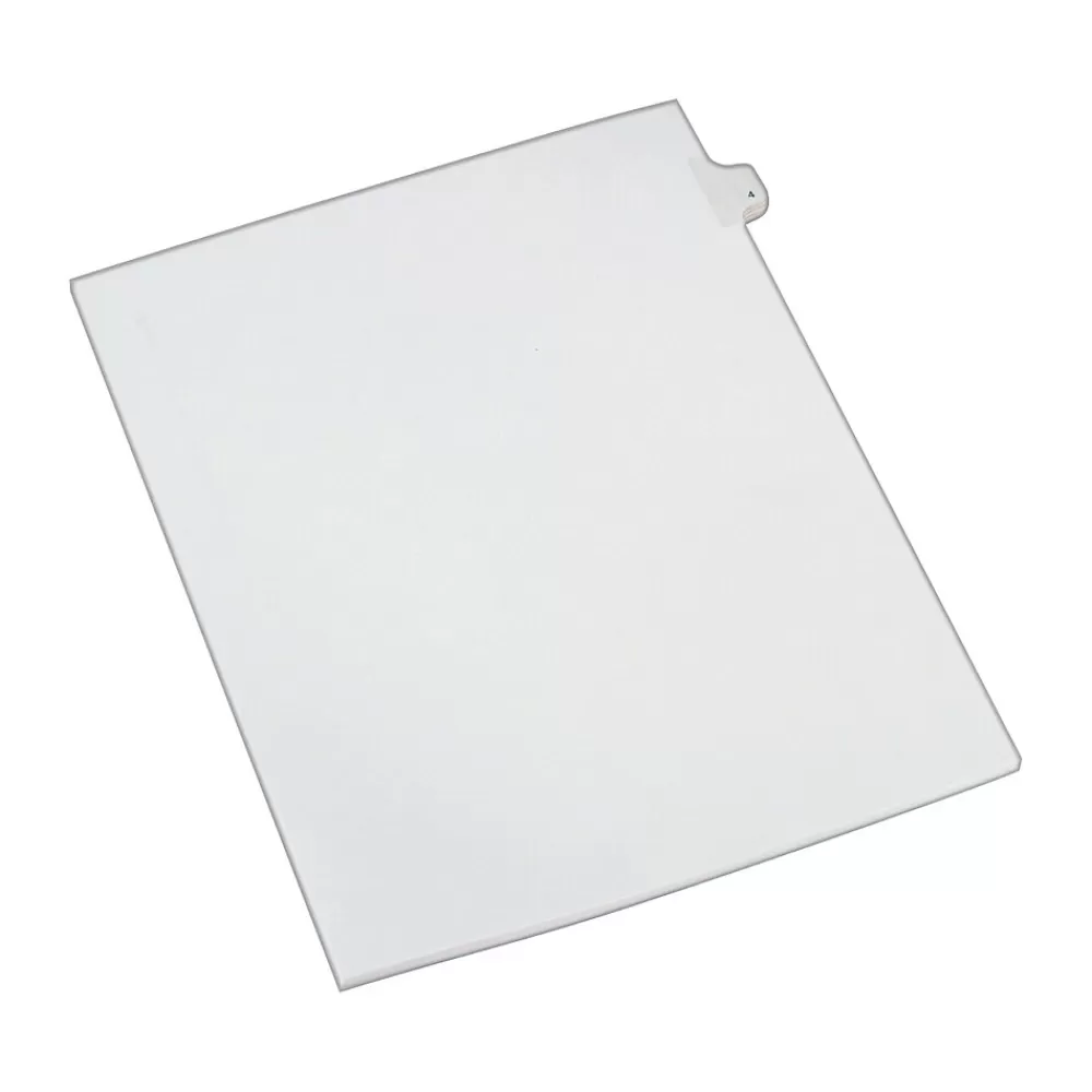 Avery Dividers<Legal Pre-Printed Paper Dividers, Side Tab #4, White, Allstate Style, Letter Size, 25/Pack (82202)