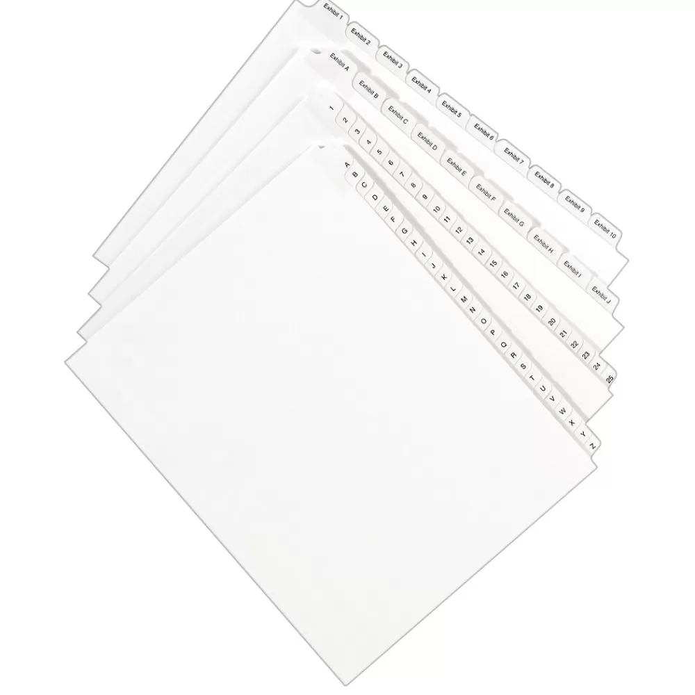Avery Dividers<Legal Pre-Printed Paper Dividers, Side Tab #3, White, Allstate Style, Letter Size, 25/Pack (82201)