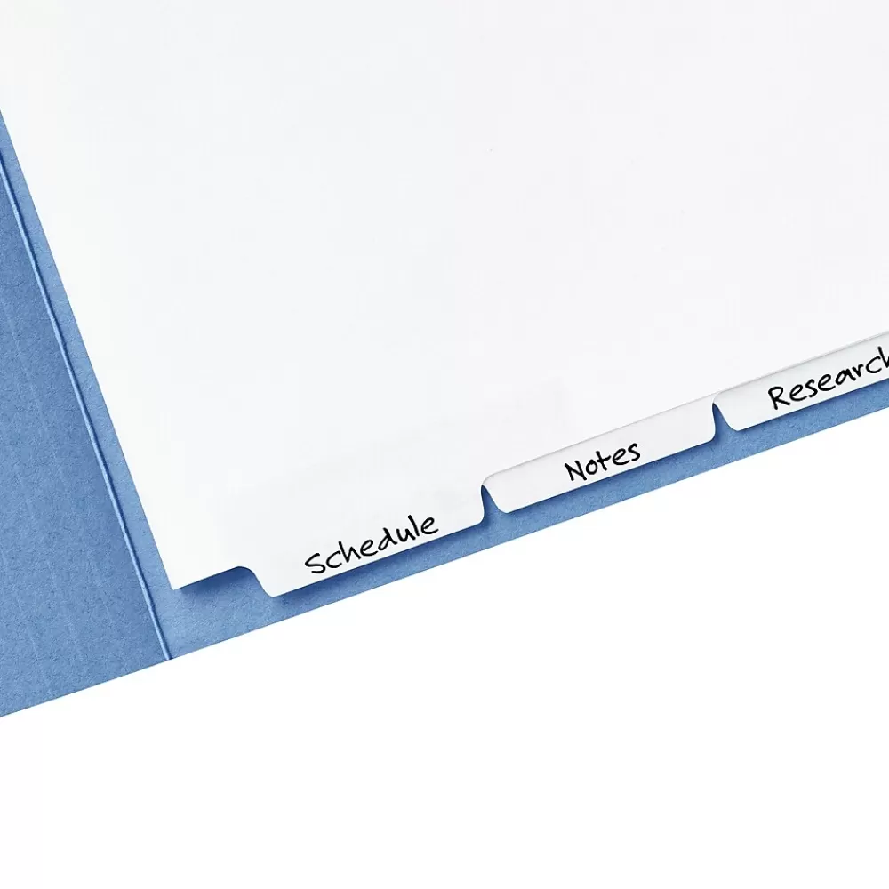 Avery Dividers<Narrow Write & Erase Paper Dividers for Classification Folders, 5 Tabs, Bottom Tabs (13164)