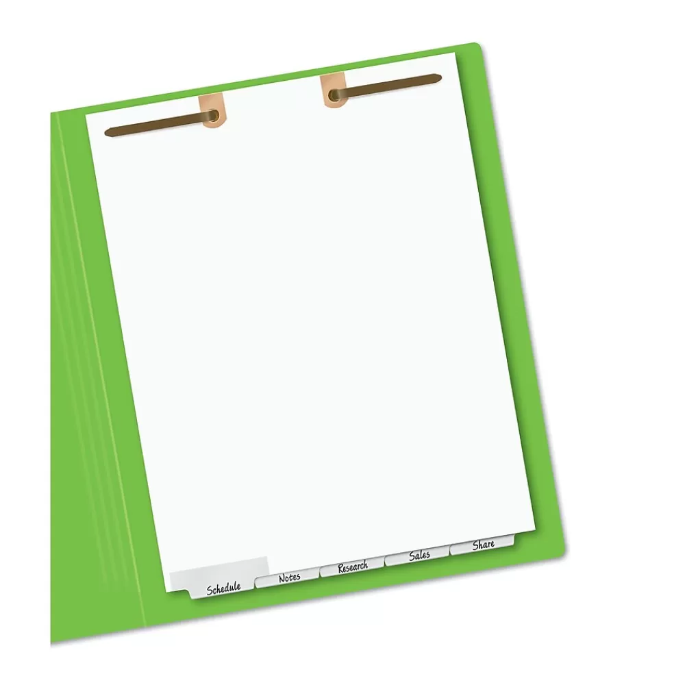 Avery Dividers<Narrow Write & Erase Paper Dividers for Classification Folders, 5 Tabs, Bottom Tabs (13164)