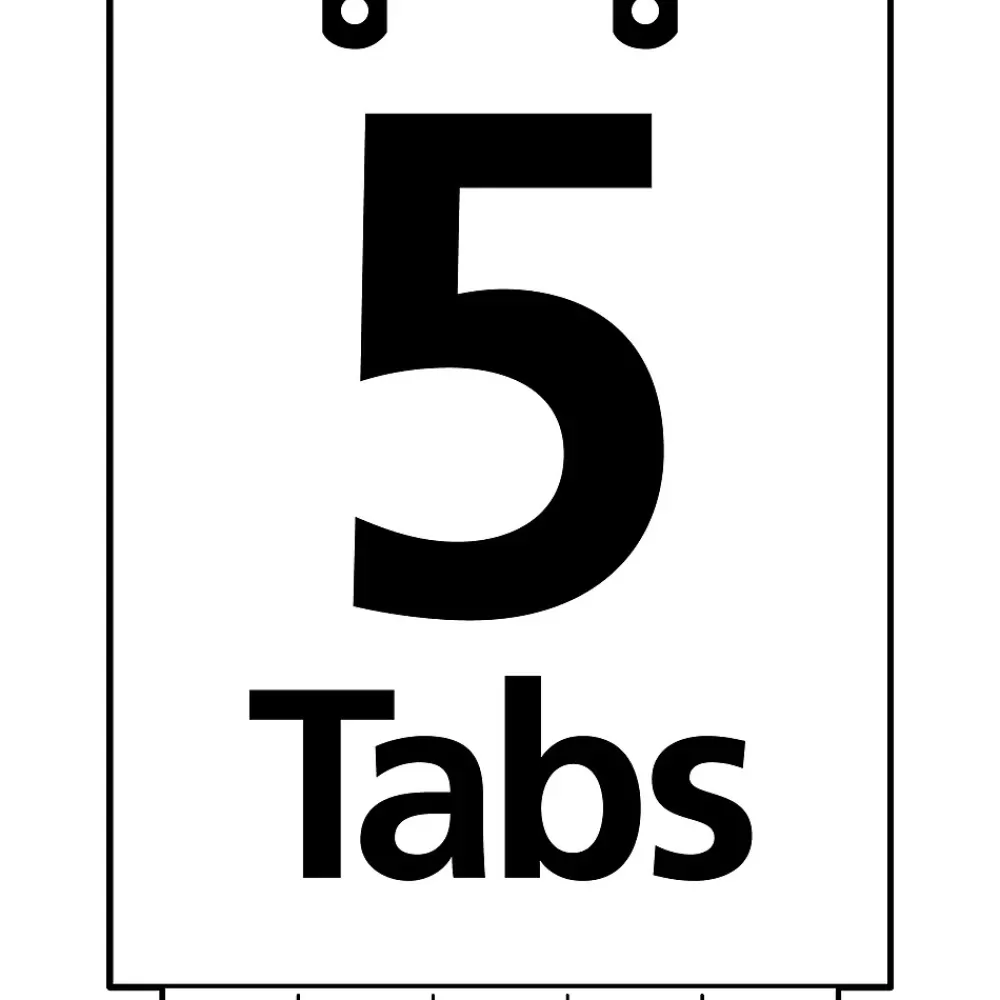 Avery Dividers<Narrow Write & Erase Paper Dividers for Classification Folders, 5 Tabs, Bottom Tabs (13164)