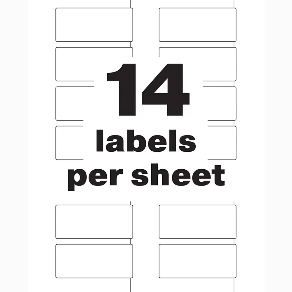 Avery Labels<PermaTrack Durable Laser Asset Tag Labels, 1-1/4" x 2-3/4", Matte White, 112 Asset Tags/Pack (61529)