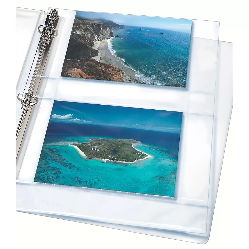 Avery Sheet Protectors<Photo Pages Lightweight Sheet Protectors, 4" x 6", Clear, 10/Pack (13406)