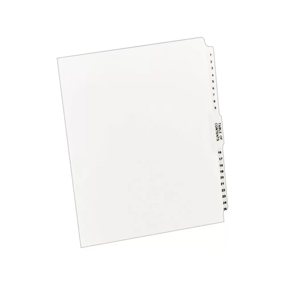 Avery Dividers<® Premium Collated Legal Divider with 1-25/Table of Contents Tab Set, Letter (11370)