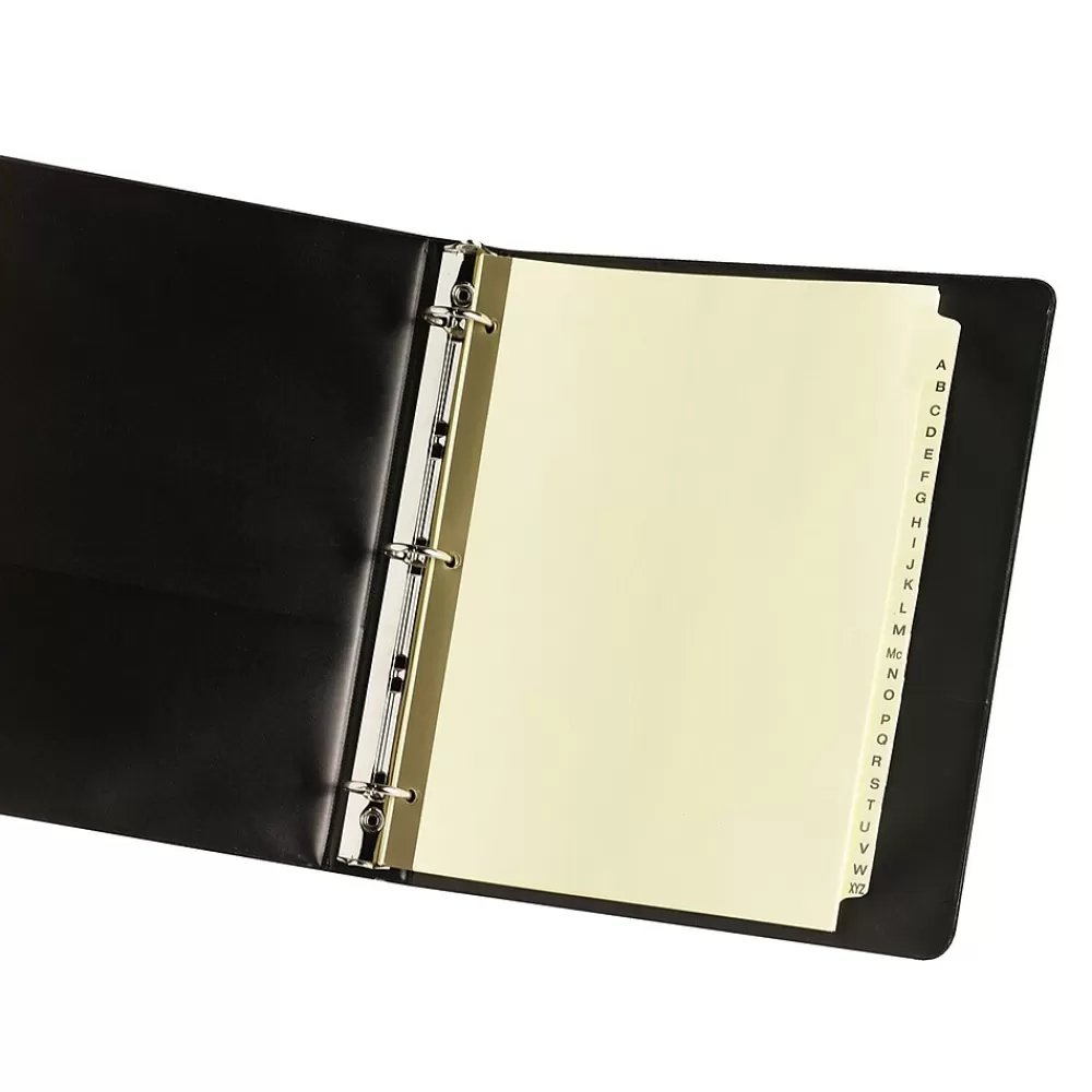 Avery Dividers<Pre-Printed Paper Dividers with Laminated Tabs, A-Z Tabs, Buff, Gold Reinforced (11306)