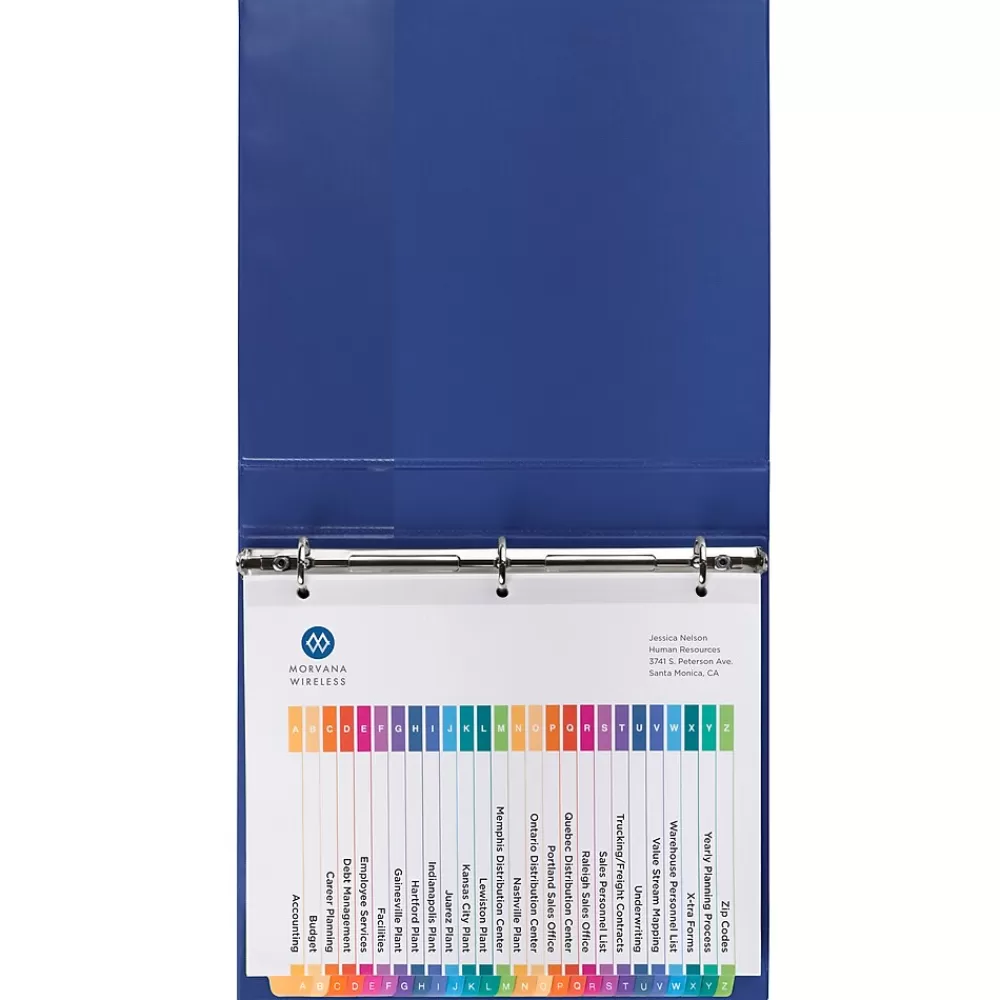 Avery Dividers<Ready Index Table of Contents EcoFriendly Paper Dividers, A-Z Tabs, Multicolor (11085)