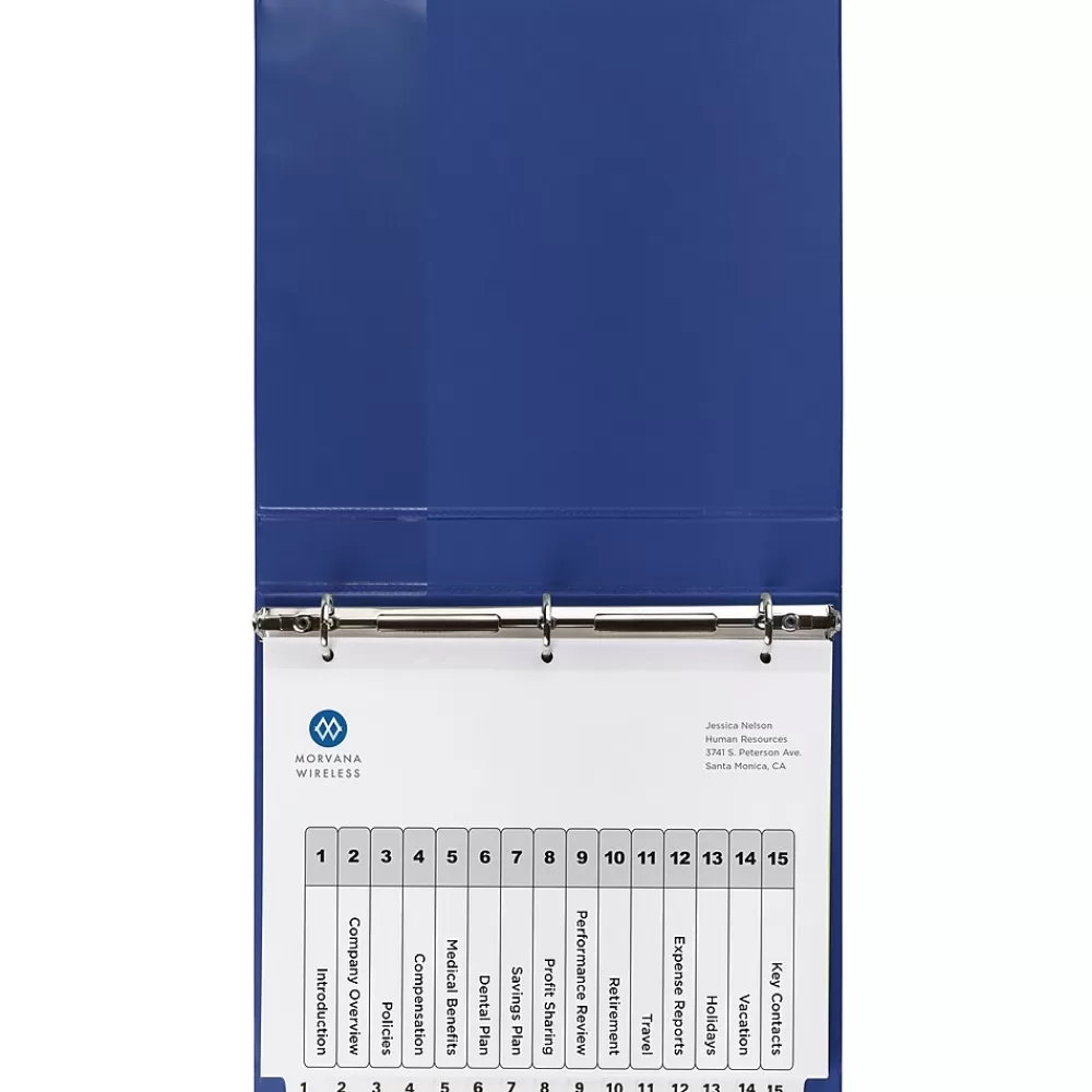 Avery Dividers<Ready Index Table of Contents Paper Dividers, 1-15 Tabs, White (11142)