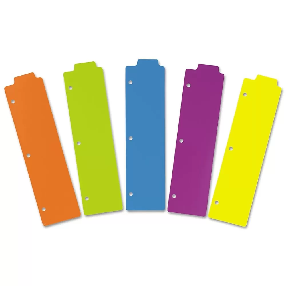 Avery Dividers<Snap-In Plastic Bookmark Dividers, Assorted Colors with White Labels, Set of 5 (24908)