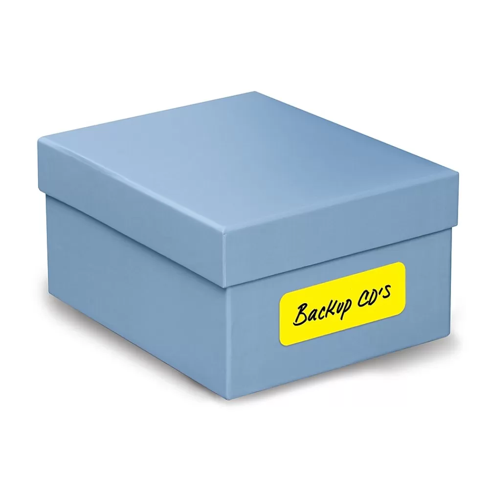Avery Labels<Sure Feed Laser/Inkjet ID Labels, 1" x 2-5/8", Assorted Neon, 360 Labels/Pack (6479)