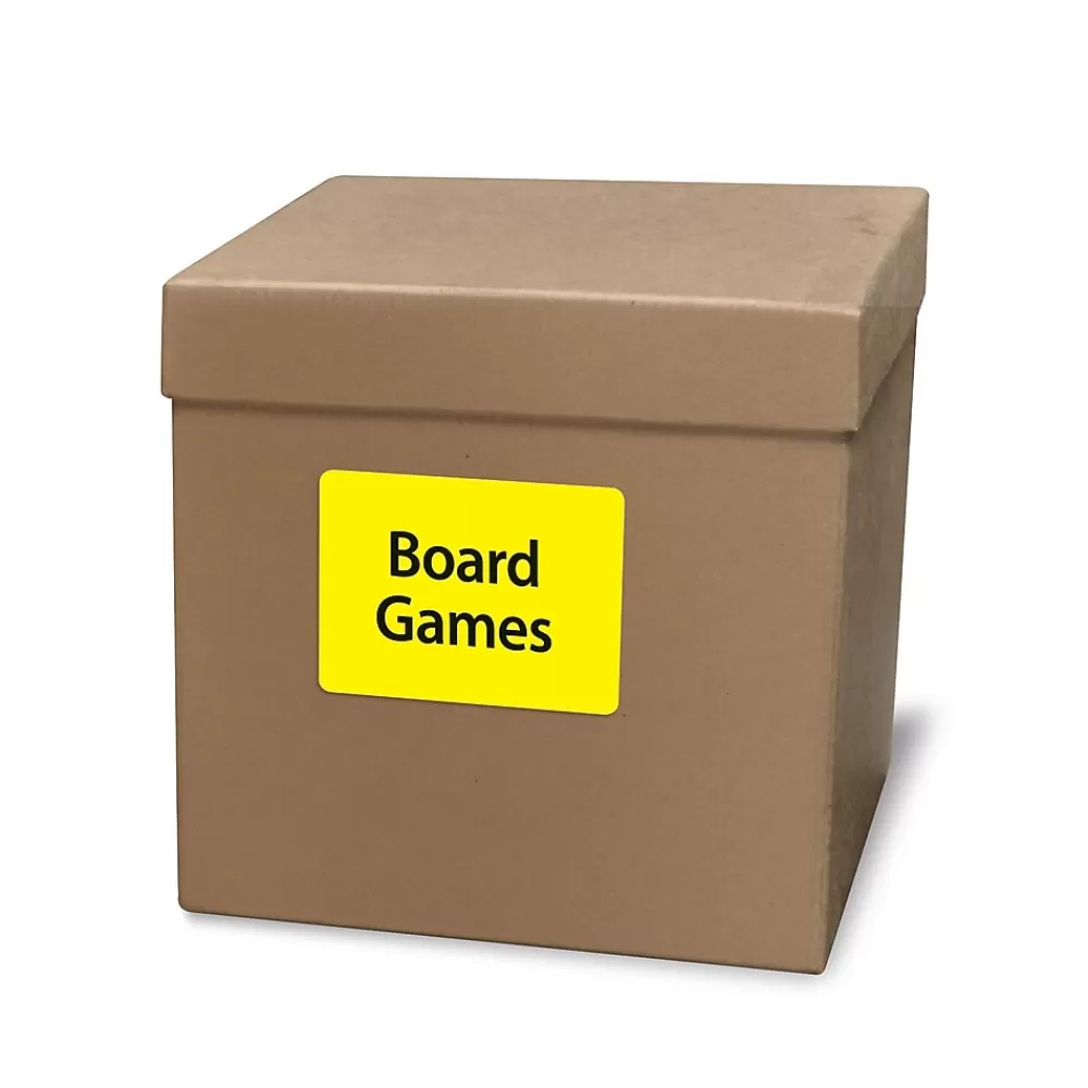 Avery Labels<Sure Feed Laser/Inkjet ID Labels, 3-1/3" x 4", Assorted Neon, 72 Labels/Pack (6482)