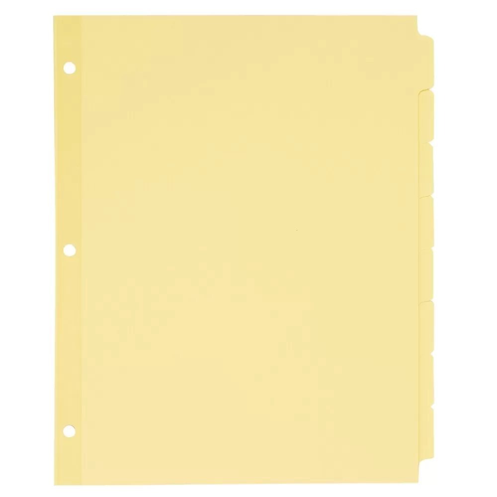 Avery Dividers<Write & Erase Paper Dividers, 8-Tab, Buff, 24 Sets/Box (11505/PT2138)