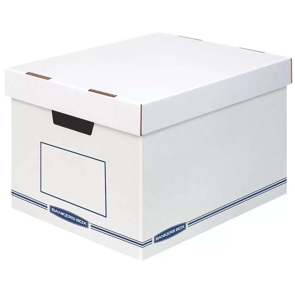 Bankers Box® File Storage<Bankers Box Organizer Medium-Duty Storage Boxes with Lift-Off Lid,12/Carton (4662401)