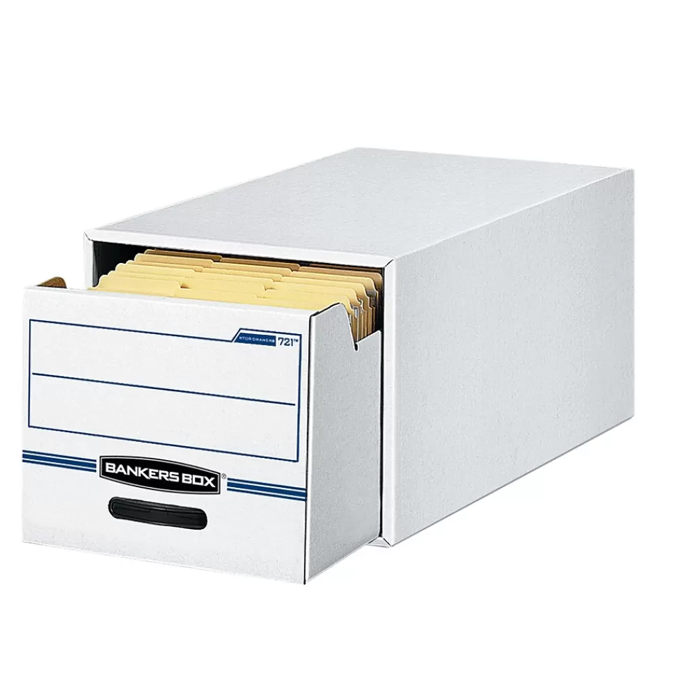 Bankers Box® File Storage<Bankers Box Stor/Drawer File Storage Drawer, Letter Size, White/Blue (00721)