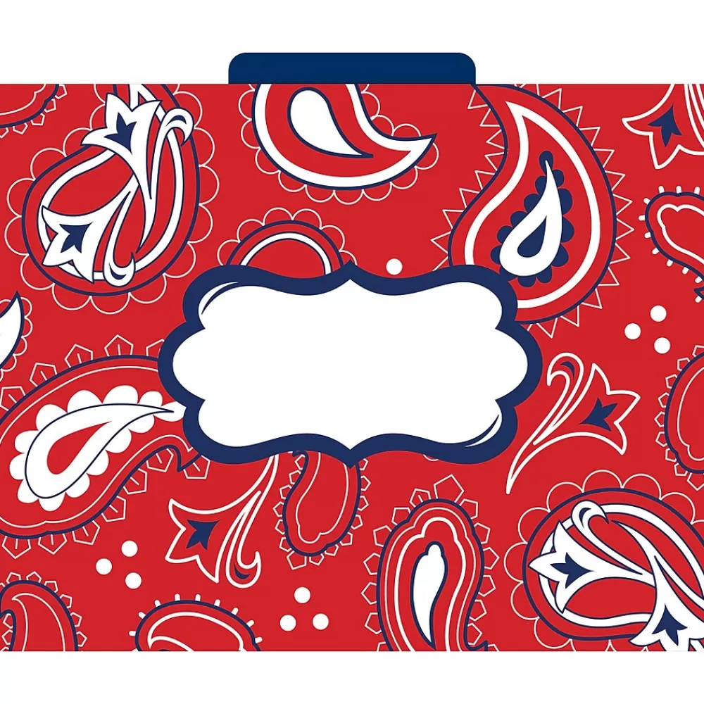 Barker Creek File Folders<Bandana Letter-Size File Folders, 36/Set (BC3916)