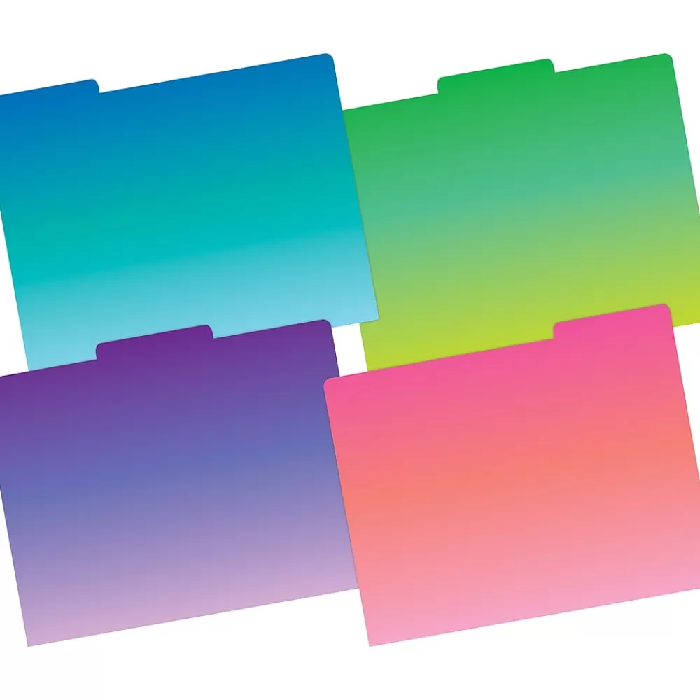 Barker Creek File Folders<Beautiful Chevron File Folder, 1/3-Cut Tab, Letter Size, Assorted, 107/Set (151)