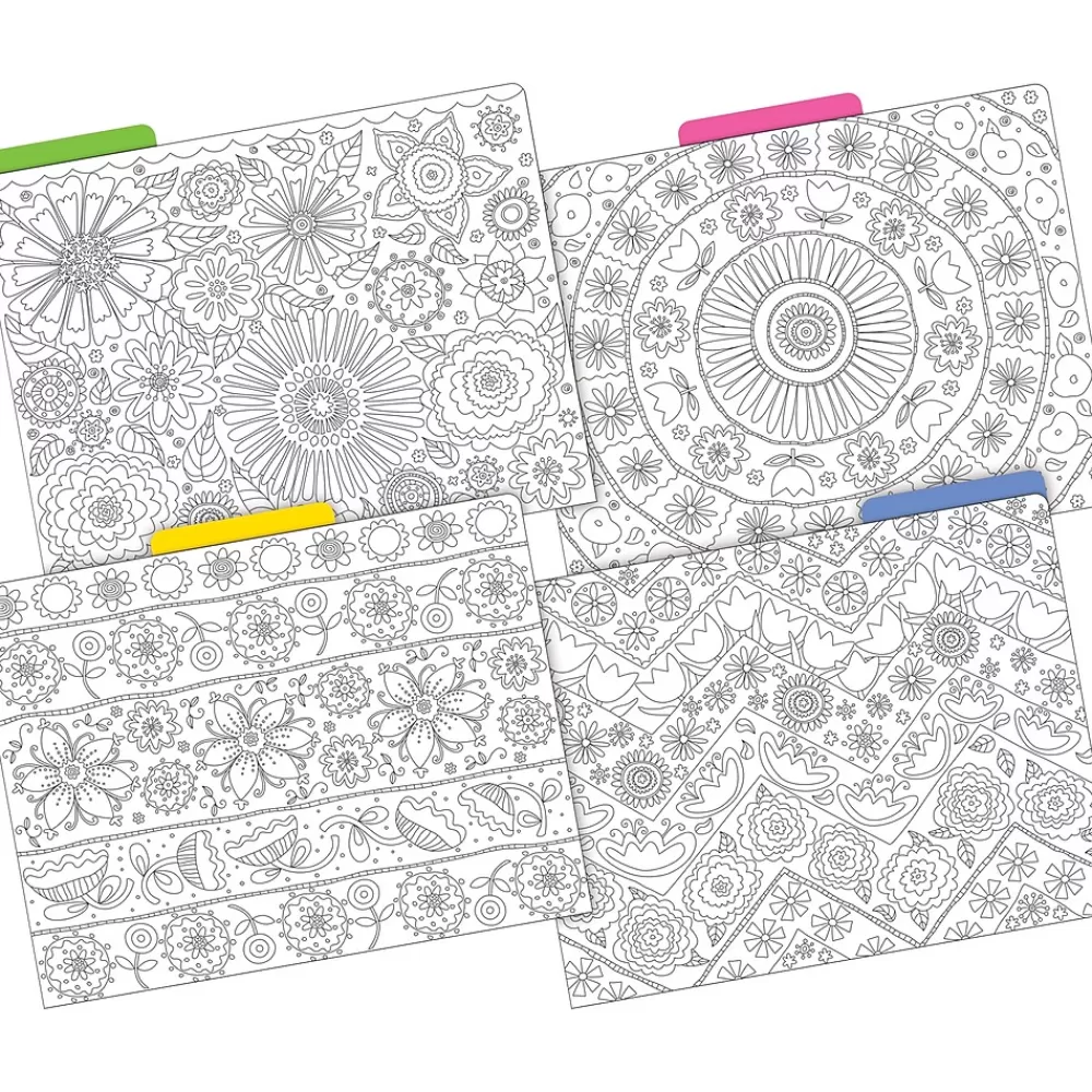 Barker Creek File Folders<Color Me! File Folder Set, 1/3-Cut Tab, Letter Size, 24/Set (4134)
