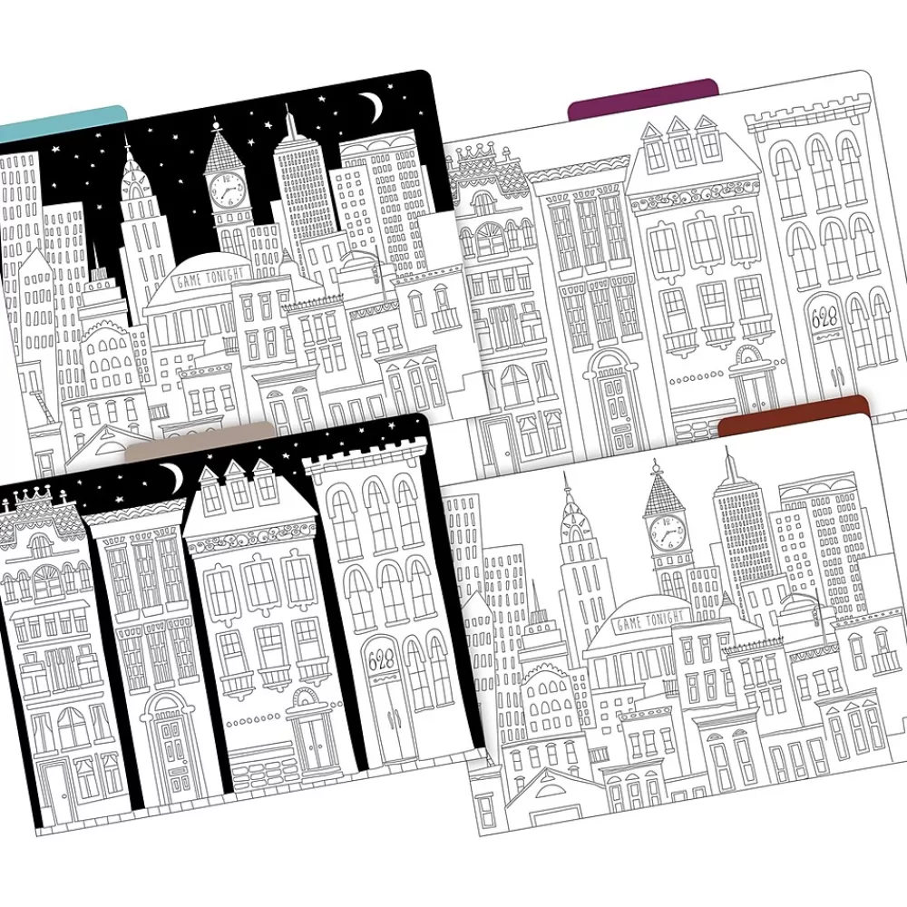 Barker Creek File Folders<Color Me! File Folder Set, 1/3-Cut Tab, Letter Size, 24/Set (4134)