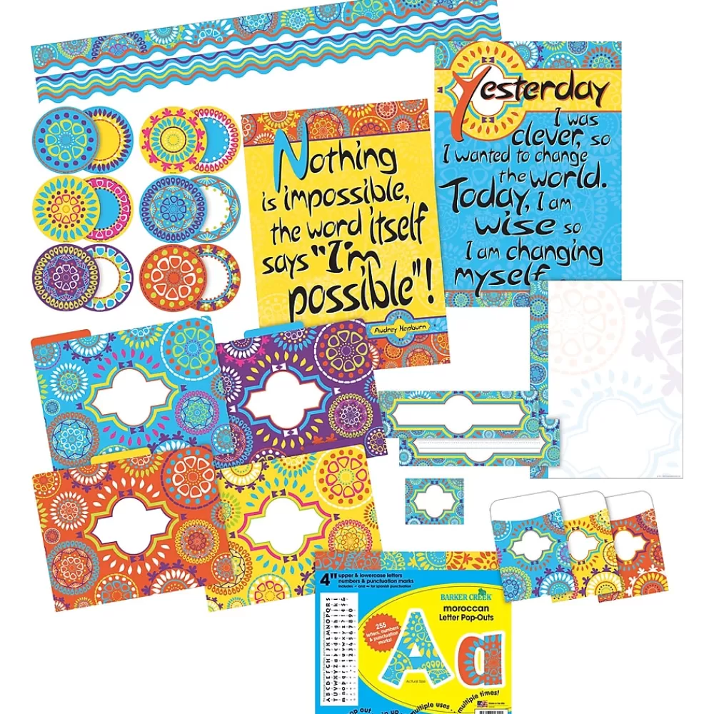 Barker Creek File Folders<Moroccan Designer Classroom Set, 479 Pieces/Set (BC3566)