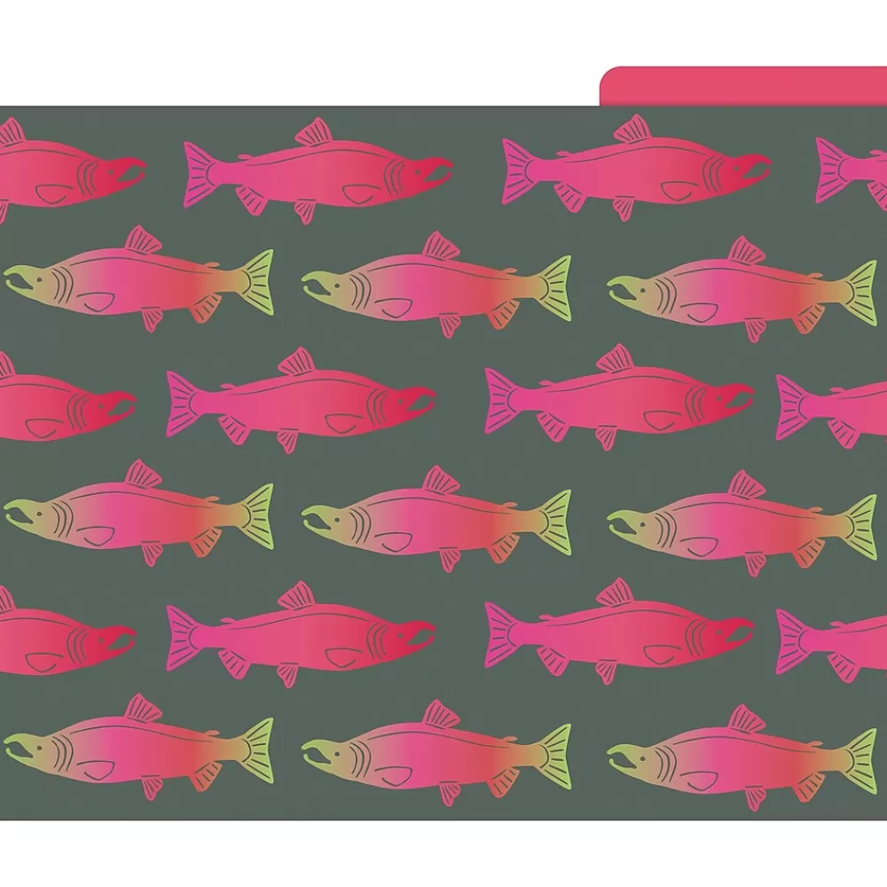 Barker Creek File Folders<Sea & Sky File Folder, 1/3-Cut Tab, Letter Size, Assorted, 12/Pack (2015)