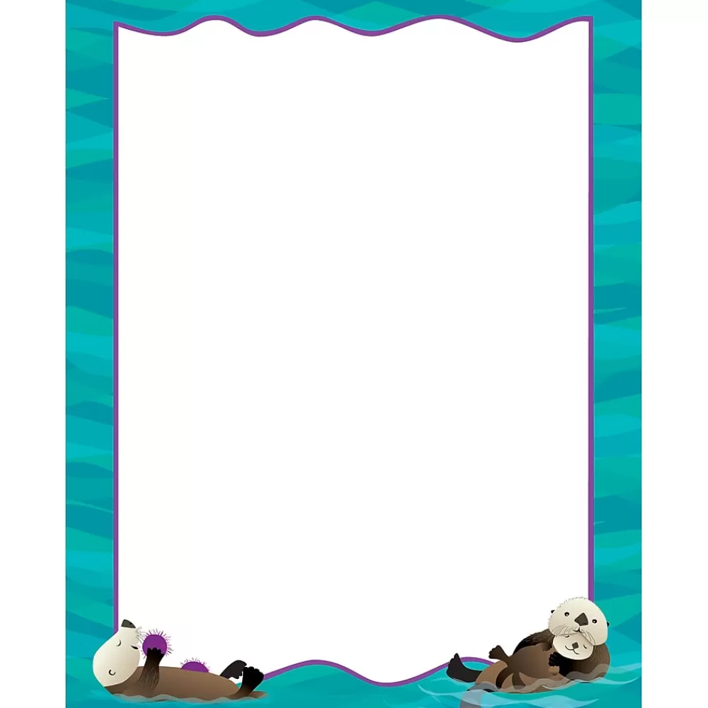 Barker Creek File Folders<Sea & Sky Otters File Folder, 1/3-Cut Tab, Letter Size, Assorted, 107/Set (146)