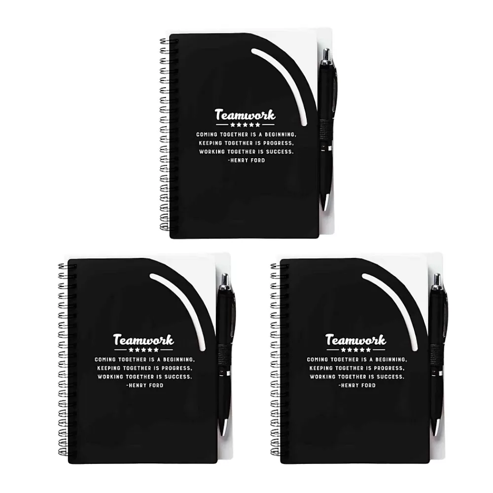 Baudville Journals<Motivational Jotter & Pen Gift Set, 3/Pack (1393663P331)